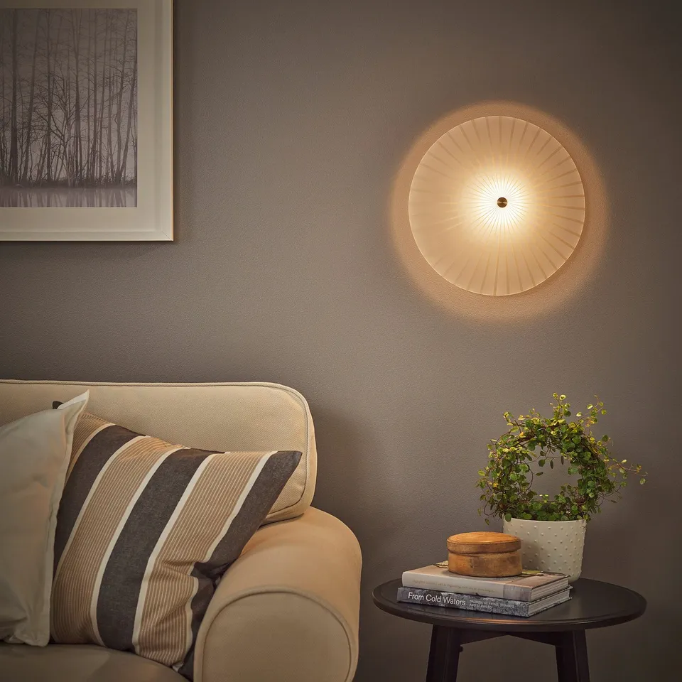 part: RORKULT wall lamp, wired-in installation