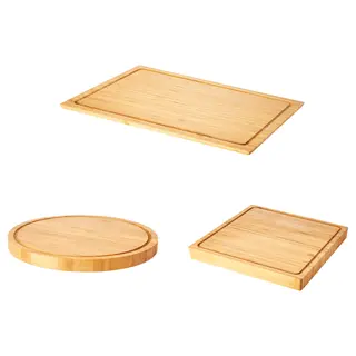 OLEBY chopping board, set of 3, bamboo, Length 44 x Width 28 cm
