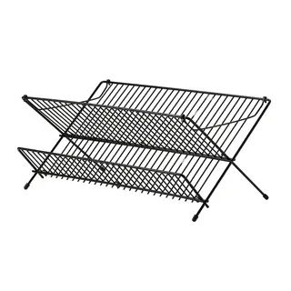 KVOT dish drainer, black, Length 48 x Width 29 x Height 23 cm