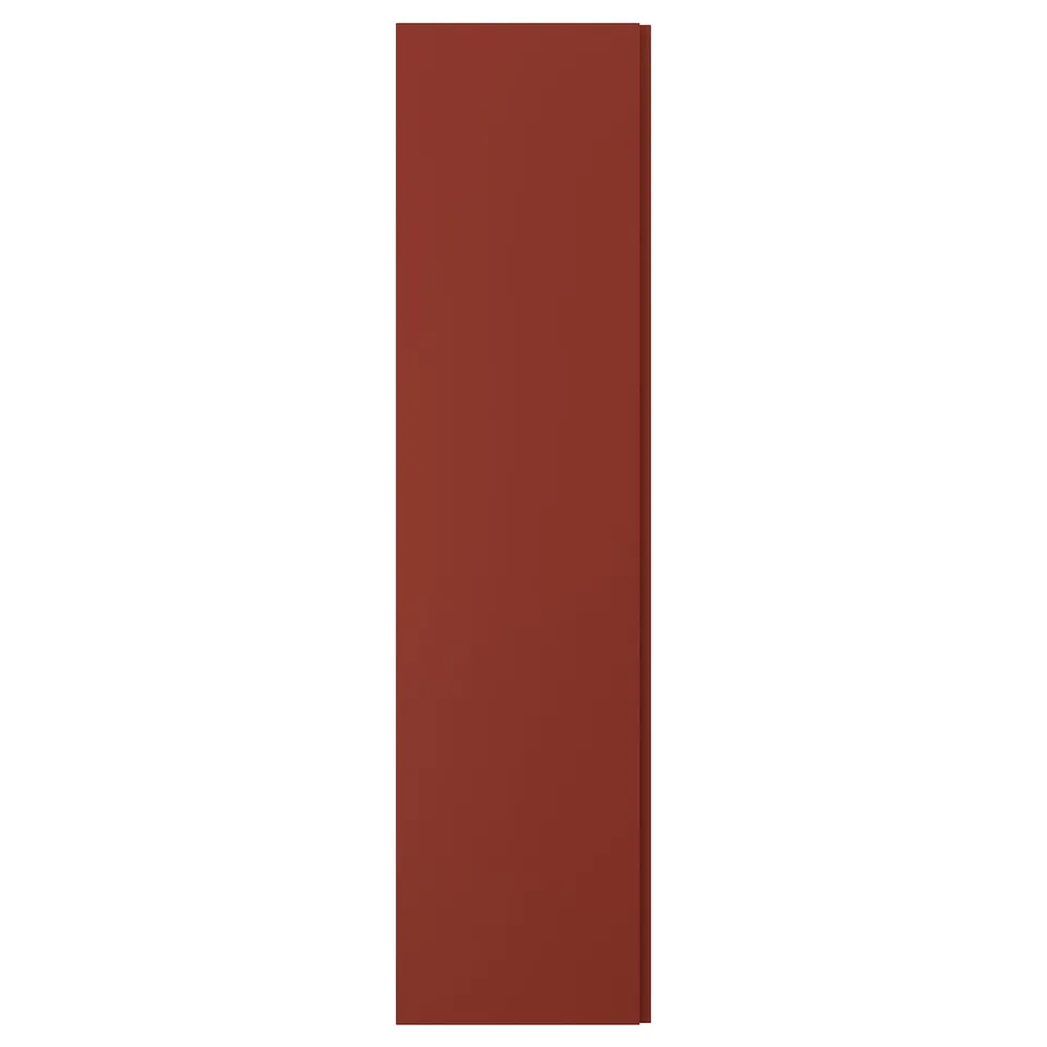 VIKANES Door, red-brown, 50x195 cm