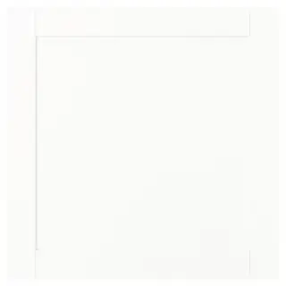 SANNIDAL door with hinges, white, 60x60 cm