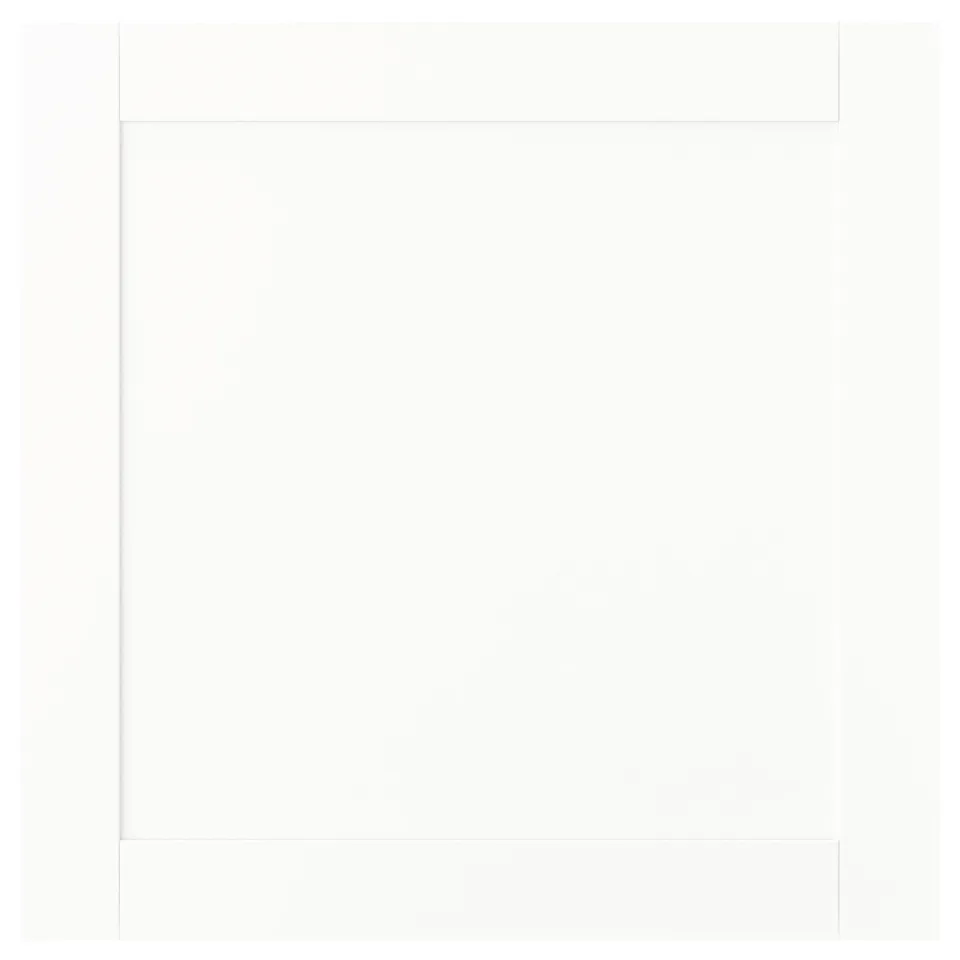 SANNIDAL door for platsa storage, white, simple design, hangs left or right.