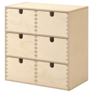 MOPPE mini chest of drawers, birch plywood, Width 31 x Depth 18 x Height 32 cm