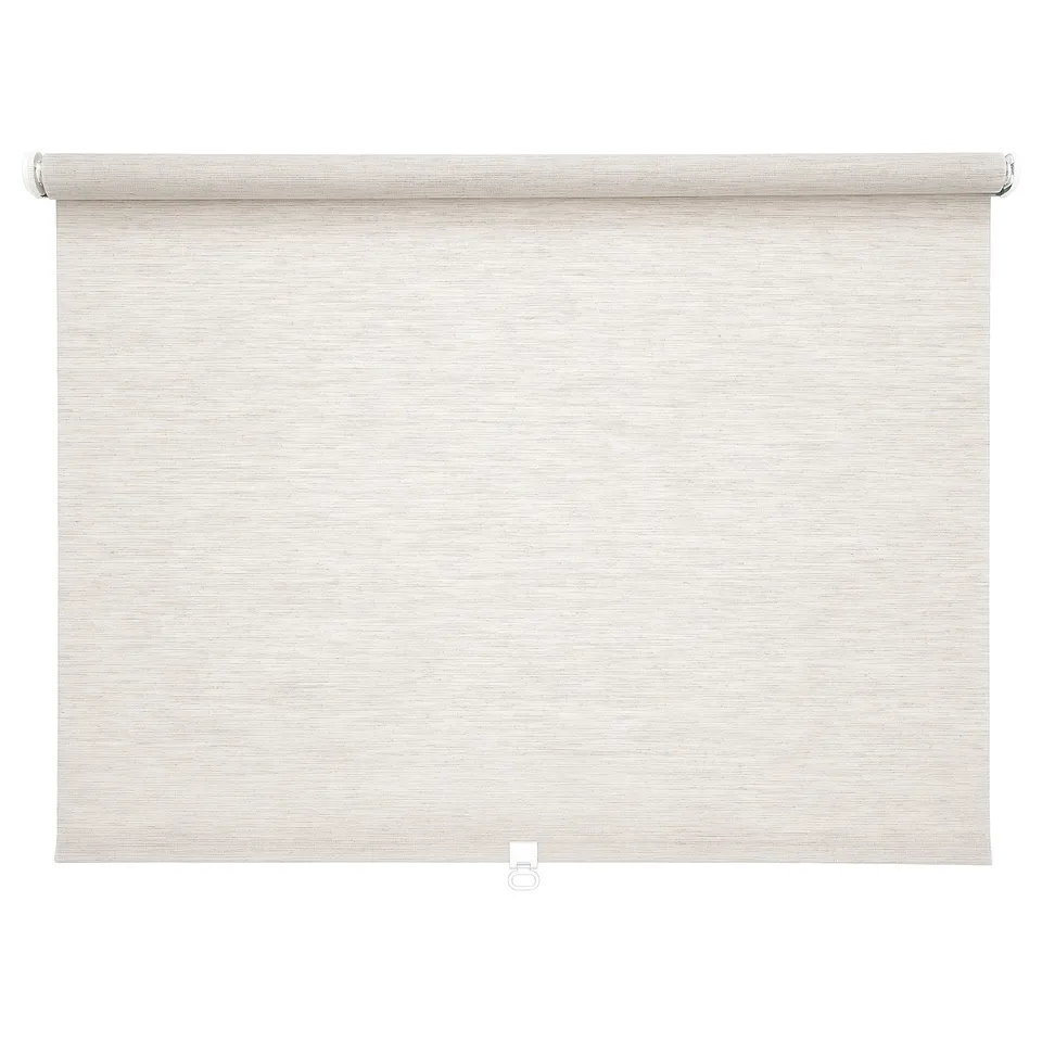 SANDVEDEL roller blind: sheer, cordless, 195cm, recycled polyester, rectangular.