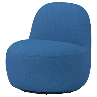 LILLESÄTER swivel easy chair, Gunnared dark blue, Depth 79 x Height 71 x Width 70 cm