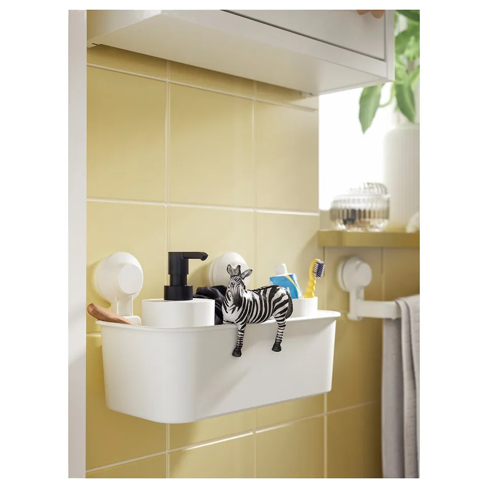 part: TISKEN basket with suction cup