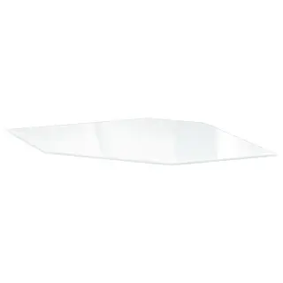 UTRUSTA shelf for corner wall cabinet, glass, 68 cm