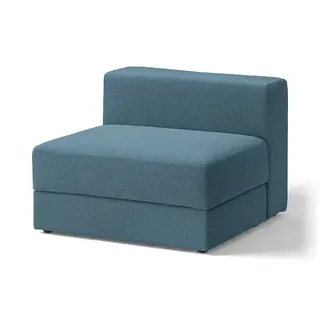 JÄTTEBO cover 1,5-seat module with storage, Axvall dark grey-blue