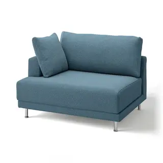 UPPÅKRA cover for 1.5-seat module, left, Axvall dark grey-blue