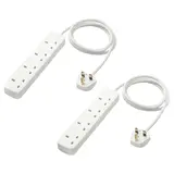 KOPPLA 4-way socket, earthed/white, 1.5 m