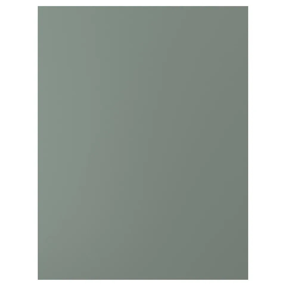 Greenish-grey NICKEBO kitchen panel, square shape, with smooth, uniform surface.