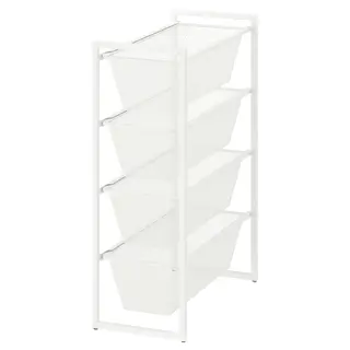 JONAXEL storage combination, white, 25x51x70 cm
