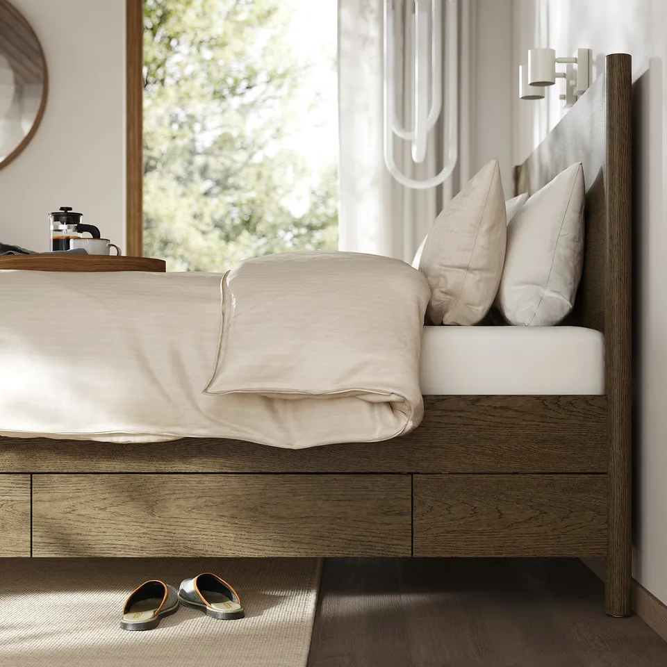 part: TONSTAD bed frame with storage