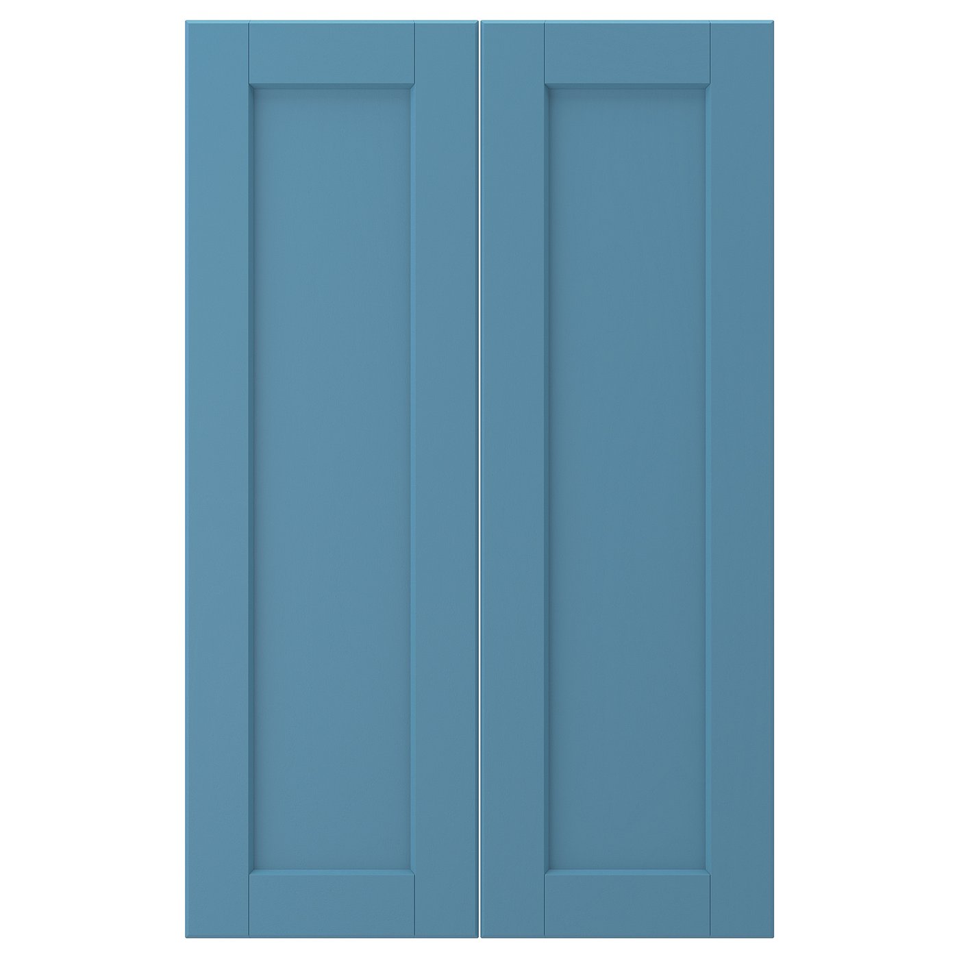 LERHYTTAN 2-p door f corner base cabinet set, blue, 25x80 cm