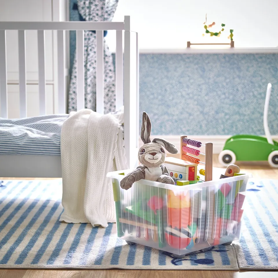 part: VESSLA storage crate with castors