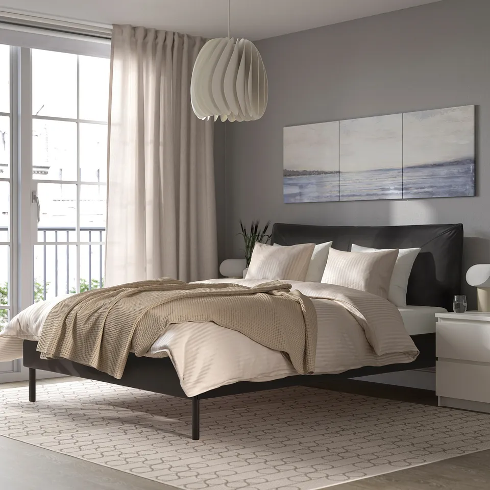 part: SLÅTTERGUBBE upholstered bed frame