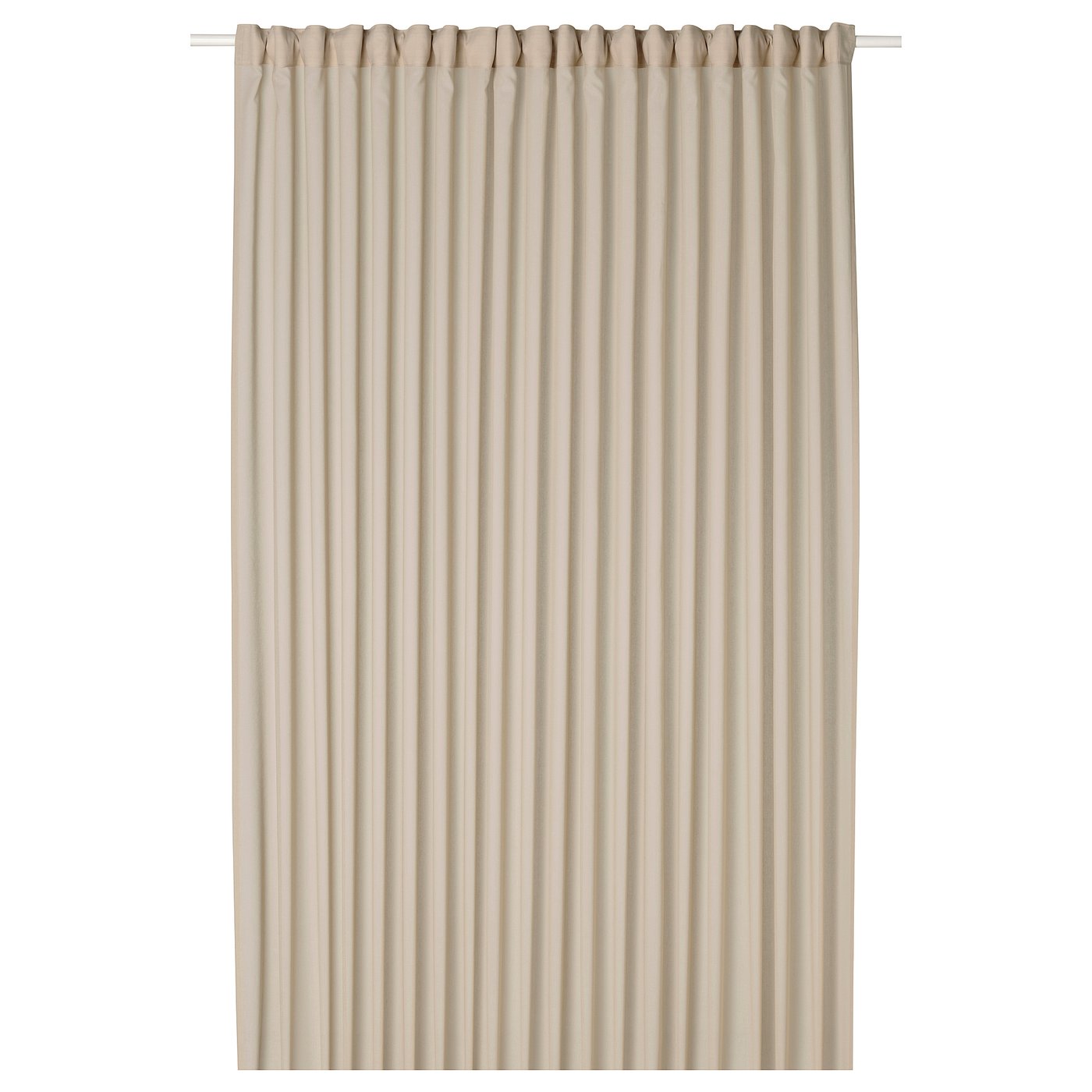 ROSENROBINIA sheer curtain, 1 piece, beige/with heading tape, 300x300 cm