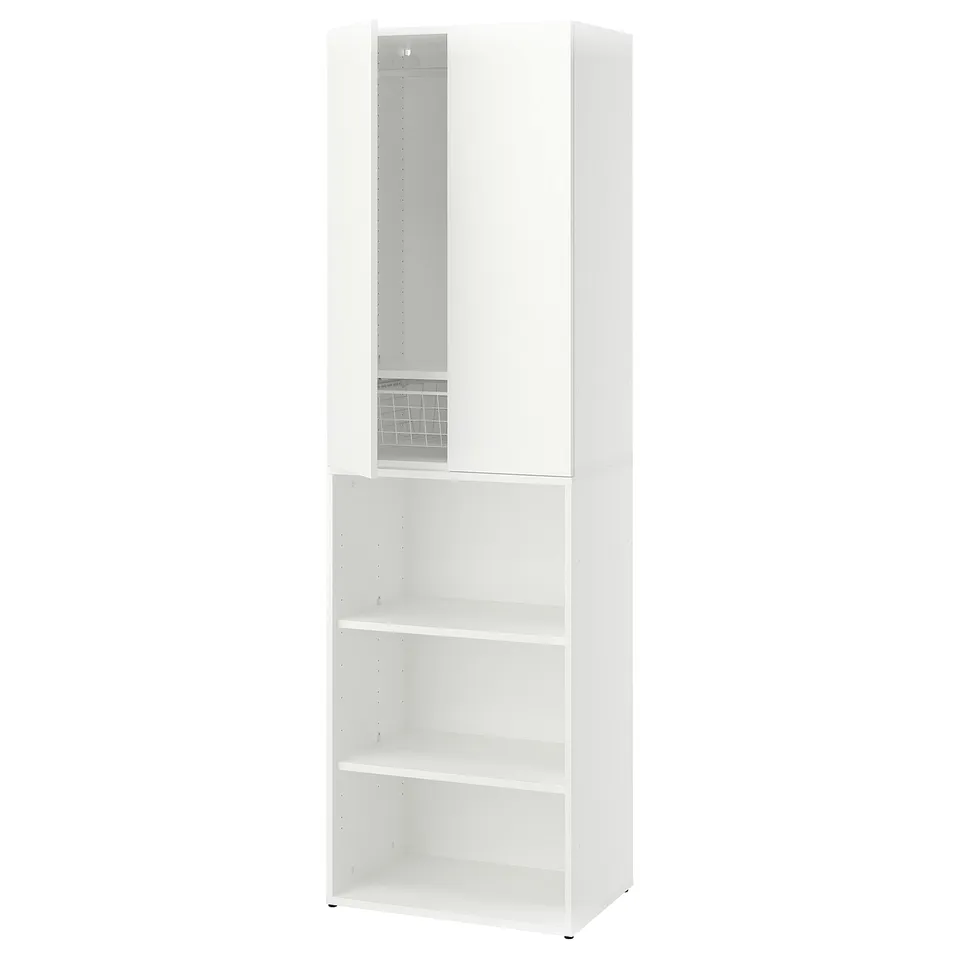 LASTARE Wardrobe combination, white, 60x42x201 cm