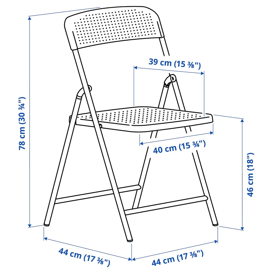 Illustration with measurements for the product: TORPARÖ.