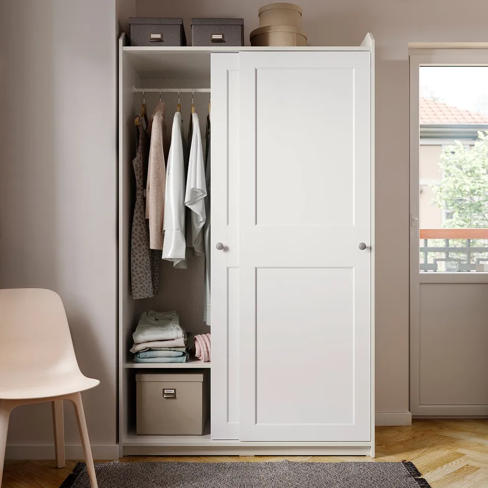 part: HAUGA wardrobe with sliding doors