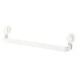 TISKEN towel rack with suction cup, white, Width 87 x Depth 8 x Height 10 cm