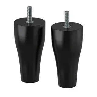 KABBARP leg, black, 10 cm