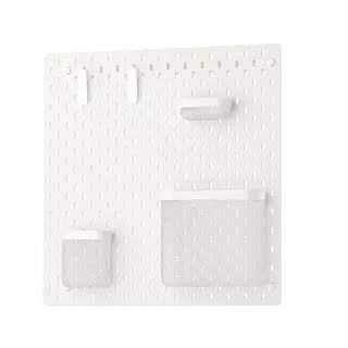 SKÅDIS pegboard combination, white, 56x56 cm