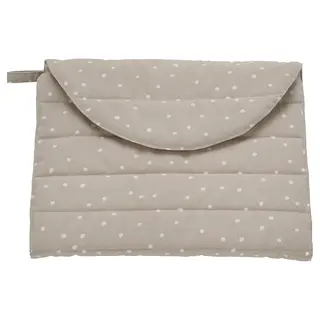 LEN babycare mat, beige/dot pattern foldable, 70x35 cm