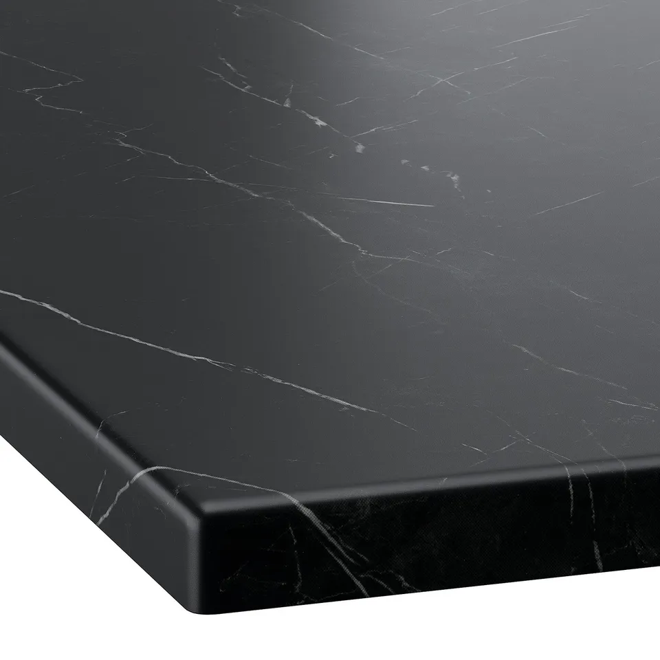 ÄNGSJÖN / LERSJÖN Wash-stnd w drawers/wash-basin, high-gloss white/black marble effect, 82x49x79 cm
