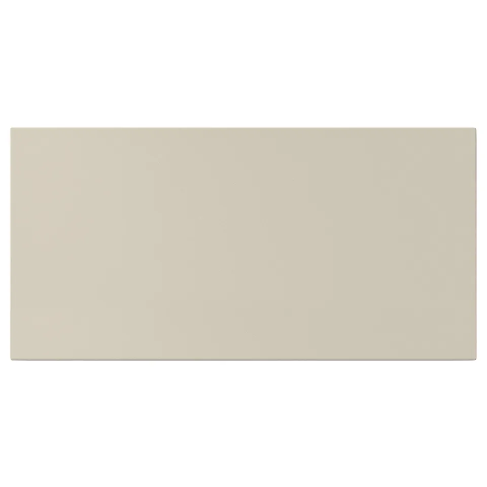 Beige HAVSTORP kitchen cabinet, smooth surface, rectangular shape, modern style.