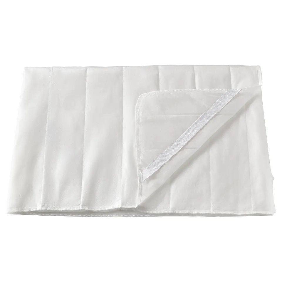 TAGELSÄV white mattress protector, rectangular shape, smooth texture, easy to care.