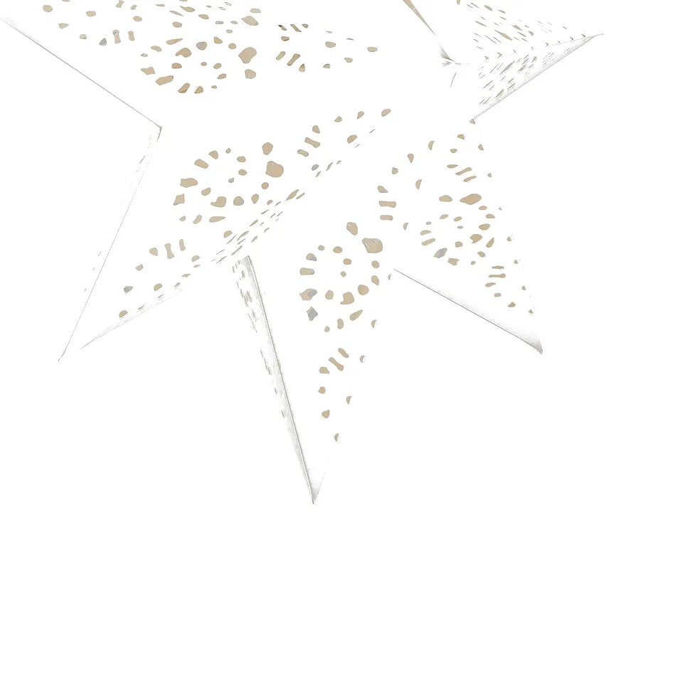 STRÅLA Lamp shade, paper star/lace white, 48 cm