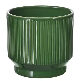 VINTERFINT plant pot, in/outdoor/green, 12 cm