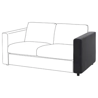 VIMLE cover for armrest, Hillared anthracite