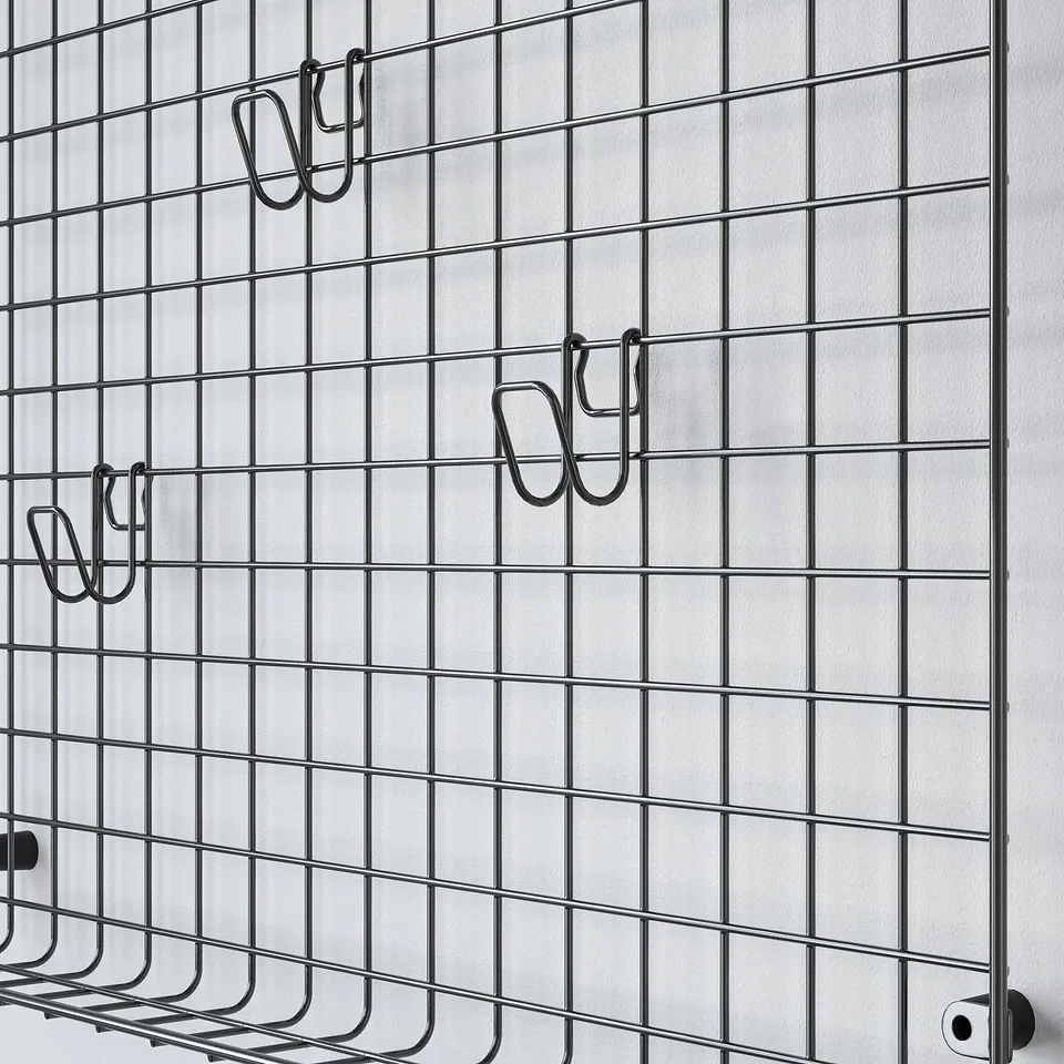 part: GREJIG wall grid with rail