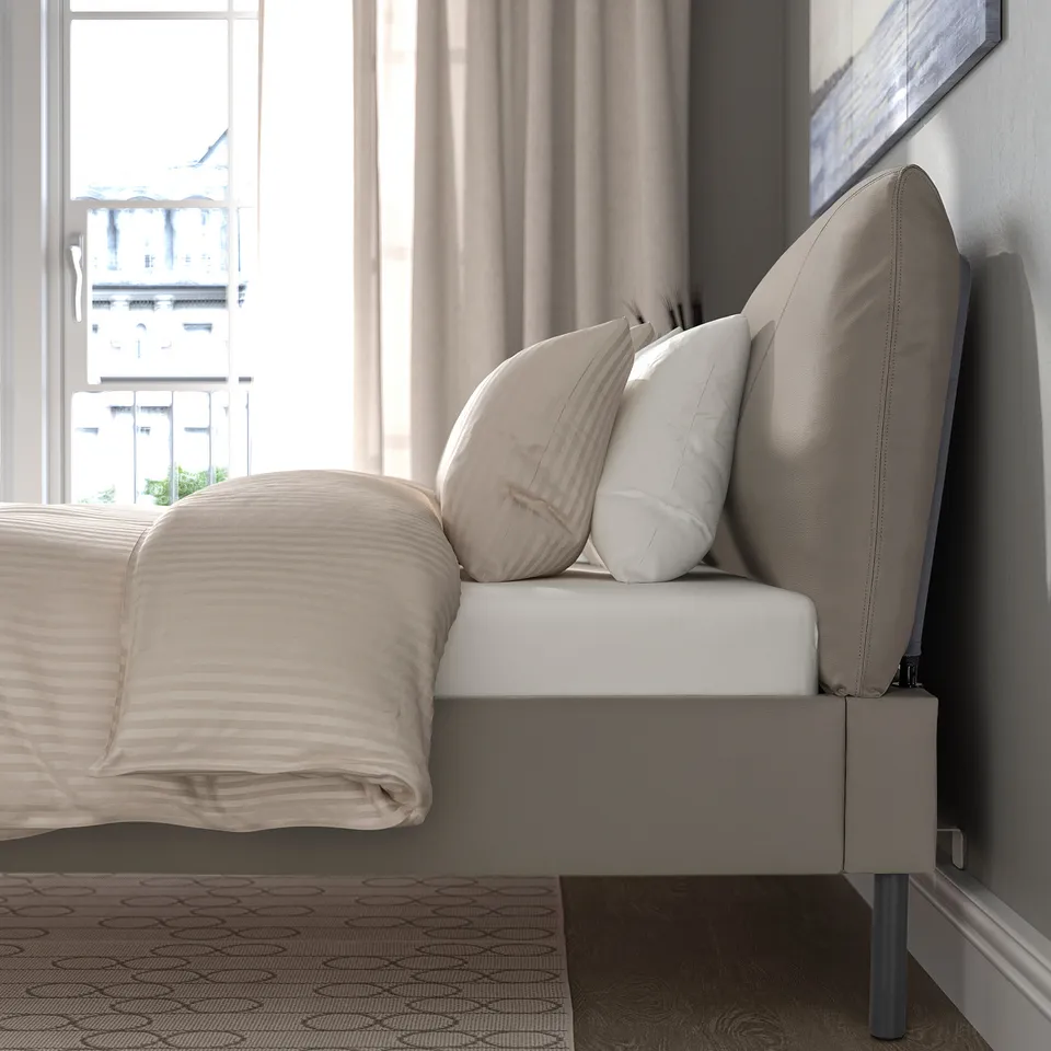 part: SLÅTTERGUBBE upholstered bed frame