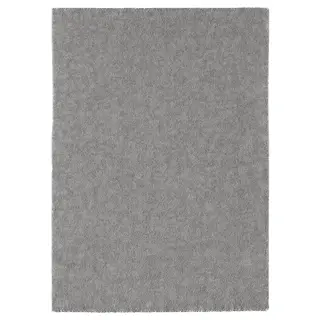 STOENSE rug, low pile, medium grey, 170x240 cm