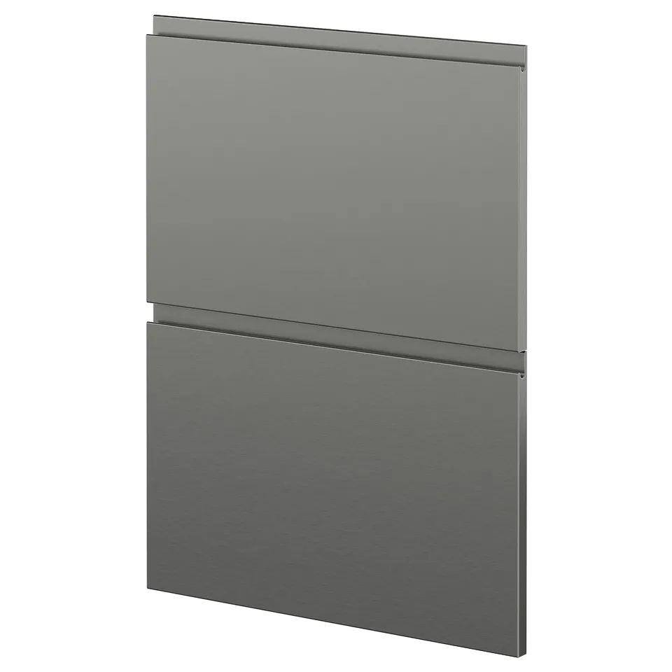 METOD 2 fronts for dishwasher, Voxtorp stainless steel effect, 60 cm