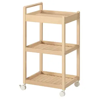 STEGESUND trolley, light bamboo, 42x33x76 cm
