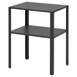 KNARREVIK bedside table, black, 42x34x52 cm