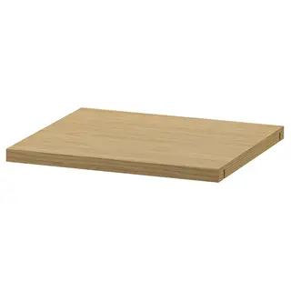 LÅDMAKARE shelf, oak effect, 36x34 cm