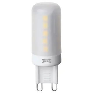 SOLHETTA LED bulb G9 470 lumen, dimmable opal white