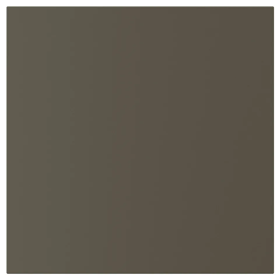 HAVSTORP collection - dark brown/brownish panel. Sleek, rectangular design with smooth, acrylic-coated fiberboard.