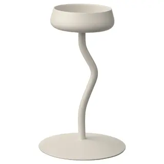 SILVERPÄRON pillar candle holder, white, 20 cm