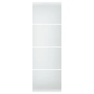 SVARTISDAL 4 panels for sliding door frame, white paper effect, 75x236 cm