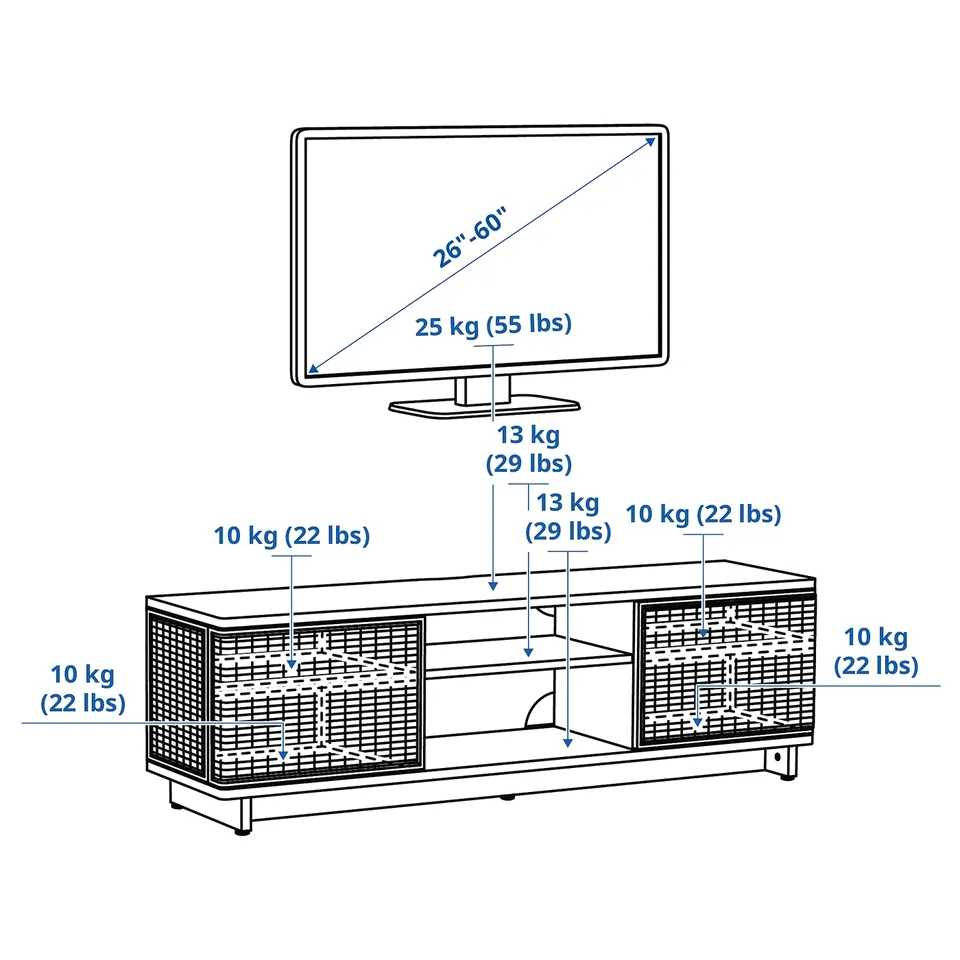 Illustration with measurements for the product: FRYKSÅS.