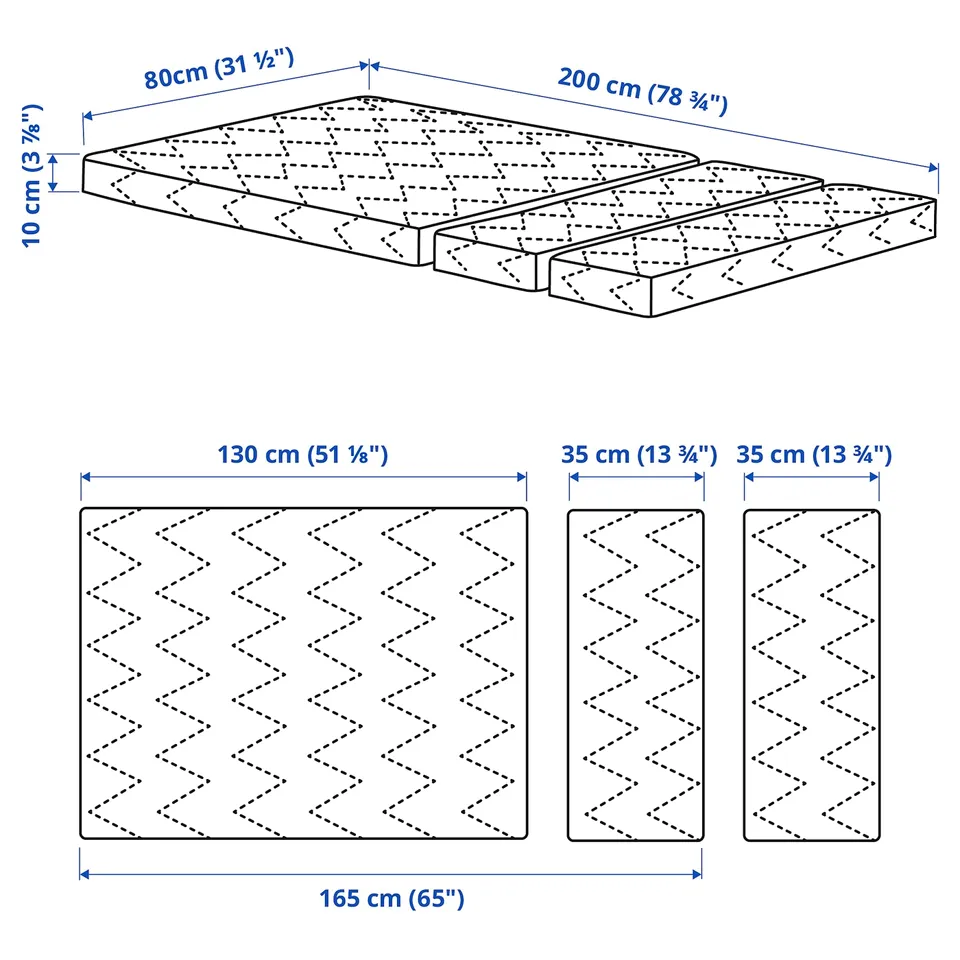 Illustration with measurements for the product: VIMSIG.
