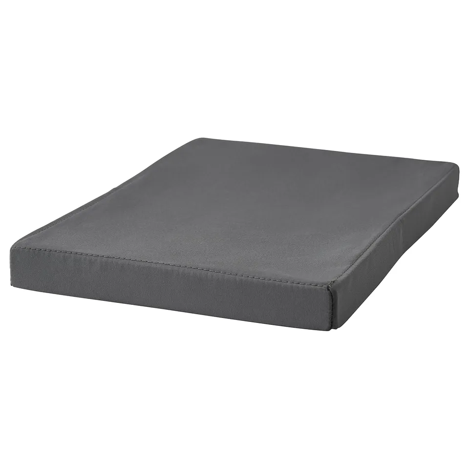DRÖNA Lid, dark grey textile, 36x26 cm