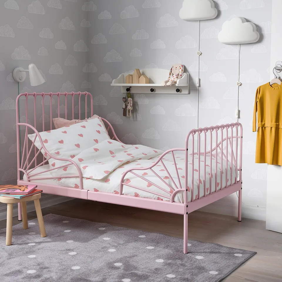 part: MINNEN ext bed frame with slatted bed base