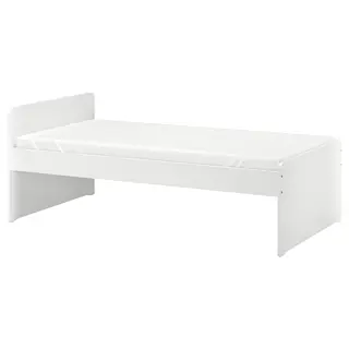 SLÄKT bed frame, white, 90x200 cm